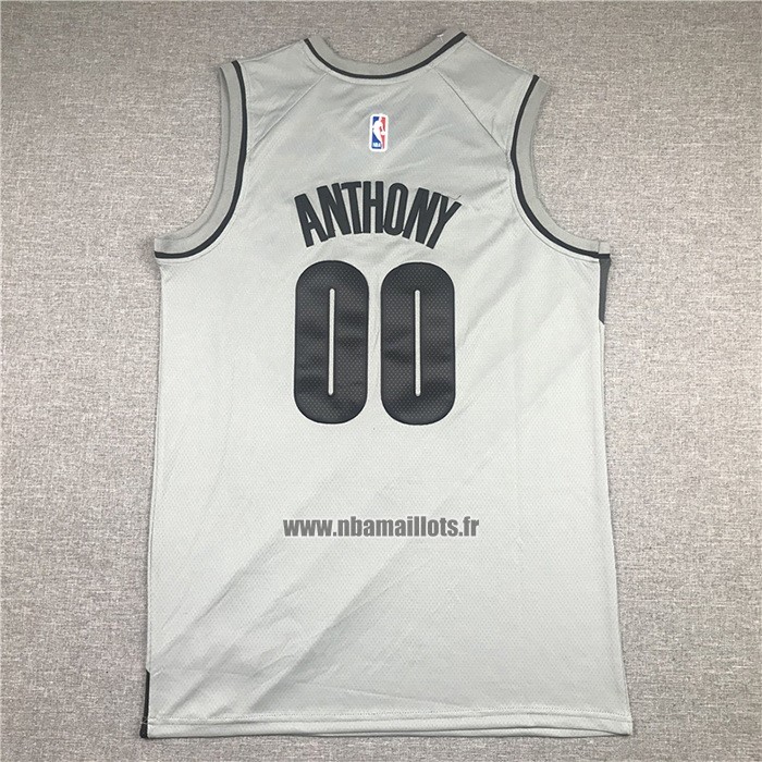 Maillot Portland Trail Blazers Carmelo Anthony No 00 Earned 2020-21 Gris